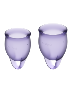 2 copas menstruales Satisfyer Light Violet SIENTE CONFIDENTE - CC597821