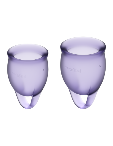 2 copas menstruales Satisfyer Light Violet SIENTE CONFIDENTE - CC597821