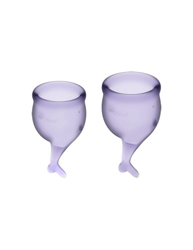 2 Satisfyer menstrual cups Lilac FEEL SECURE - CC597238