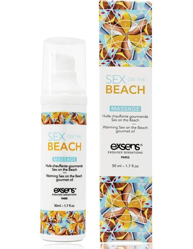 Aceite de masaje calentado comestible Sex On The Beach - CC805034