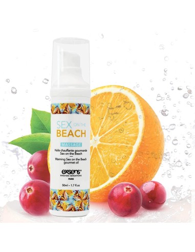Seks op het strand Eetbare verwarmde massageolie - CC805034