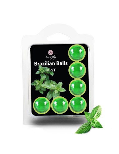 6 Brazilian mint massage balls - BZ3386-8