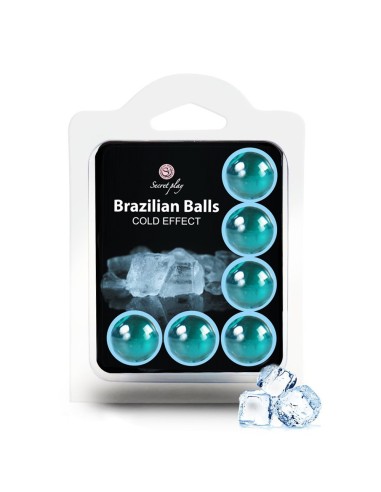 6 Brazilian massage balls with freshness effect - BZ6131