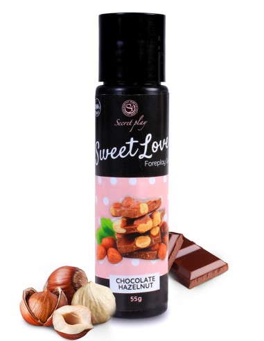 2 in 1 Massage gel and chocolate hazelnut lubricant 100% edible - SP6737