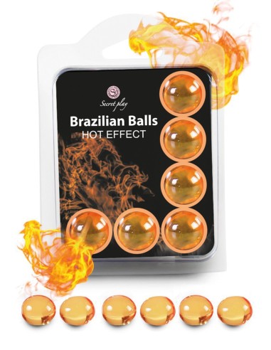 Brazilian heat effect massage balls x6 - BZ5752