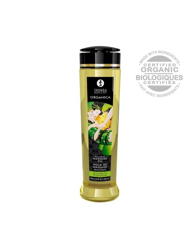Organica biologische afrodisiacum massageolie groene thee 240ml - CC1311