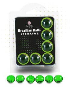 6 bolas brasileñas con efecto vibrante - BZ35912