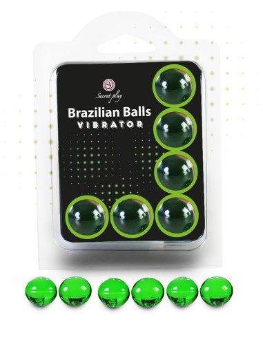 6 Braziliaanse ballen met vibrerend effect - BZ35912