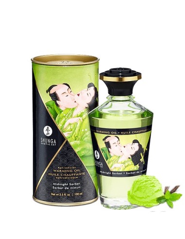 Huile chauffante sorbet de minuit melon comestible 100ml - CC812012