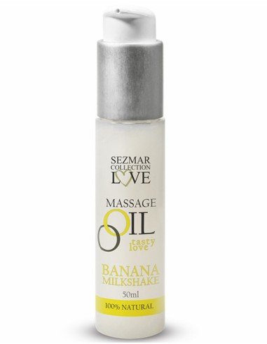 Eetbare bananenmilkshake massageolie 50 ml - SEZ001