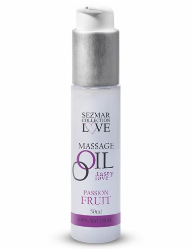 Huile de massage comestible Fruit de la passion 50ml - SEZ052