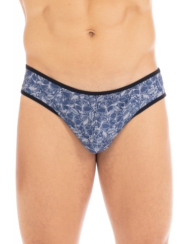 Paradise blue printed thong - LM2304-57BLU