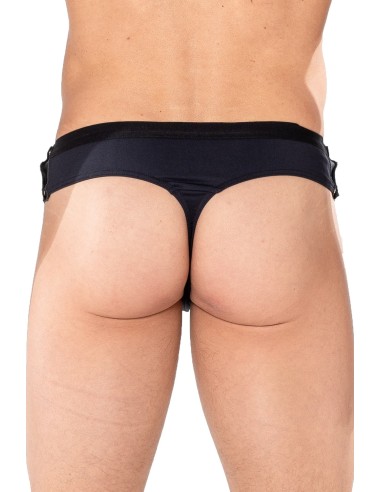 Jumbo Run Black Thong - LM2202-57BLK