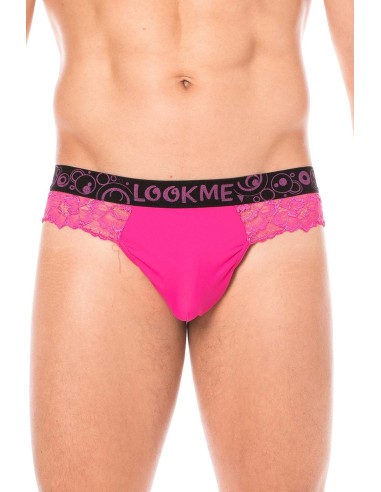 Magenta delicate lace thong - LM2006-57MAG