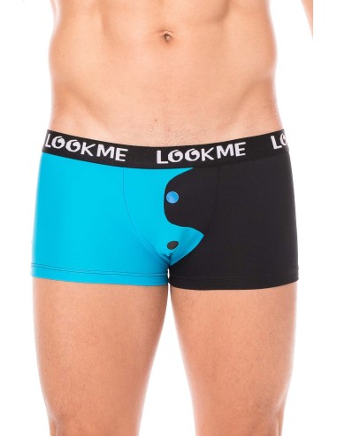 Black Blue Yin Yang Boxer Shorts - LM30-66BBL