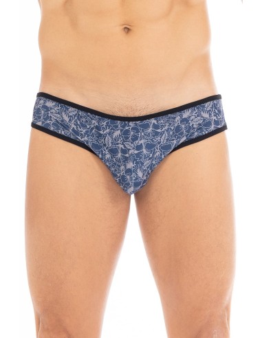 Paradise blue printed briefs - LM2304-61BLU