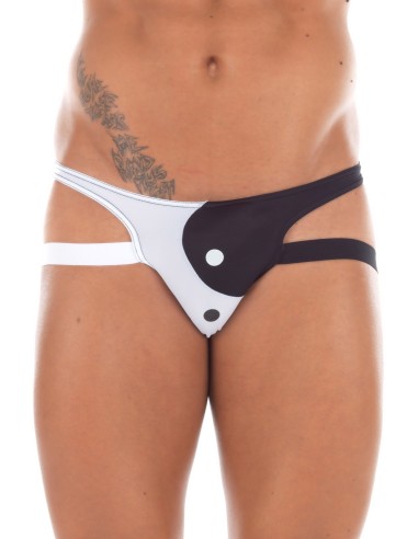 Jock strap white black Tao - LM18-27BWH