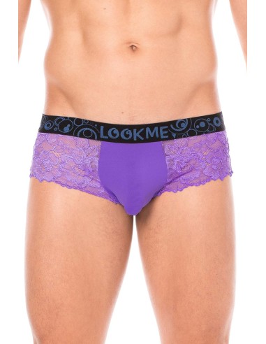 Purple Delicate Lace Mini-Pant - LM2006-68PUR