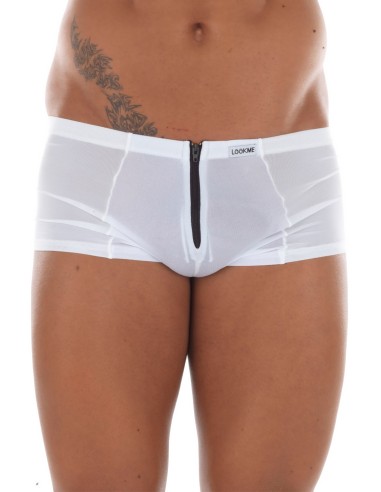 Mini pantalón blanco con doble cremallera Wiz - LM16-68WHT