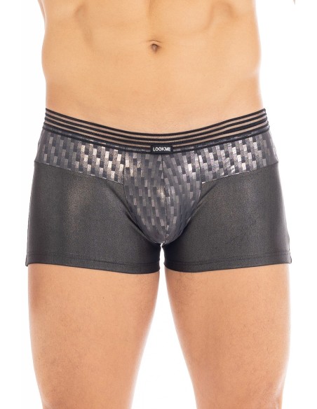 Bright silver boxer shorts - LM2301-67SIL