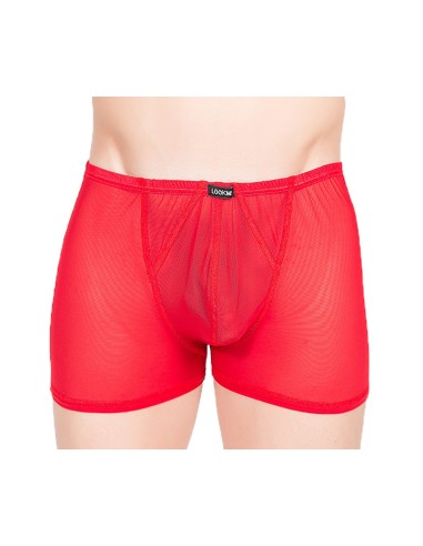 Fijne rode visnet boxershort - LM92-67RED