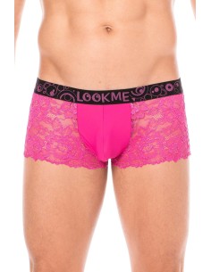 Magenta boxershort van delicate kant - LM2006-67MAG