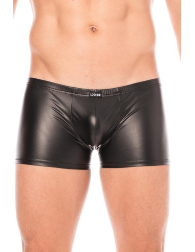 Faux leather boxer shorts - LM2008-67BLK