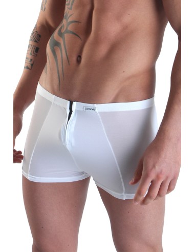 Boxer blanc avec double zip Wiz - LM16-67WHT