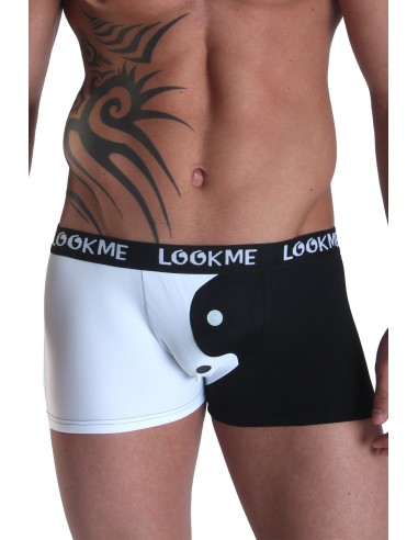 Boxer white black Yin Yang - LM30-66