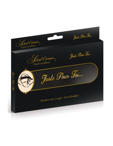 Black satin blindfold for eyes - CC780200001000