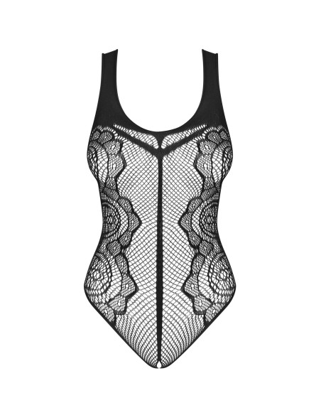 B335 open romper - Zwart