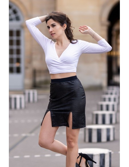 Stella zwarte korte rok - LSL3-SBLK