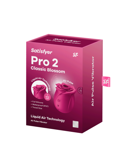 Pro 2 Classic Blossom Satisfyer estimulador de clítoris rosa con ondas de presión - CC597840
