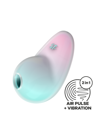 Pixie Dust Satisfyer - CC597837 - Estimulador de clítoris con ondas de presión sin contacto y vibración USB verde y rosa