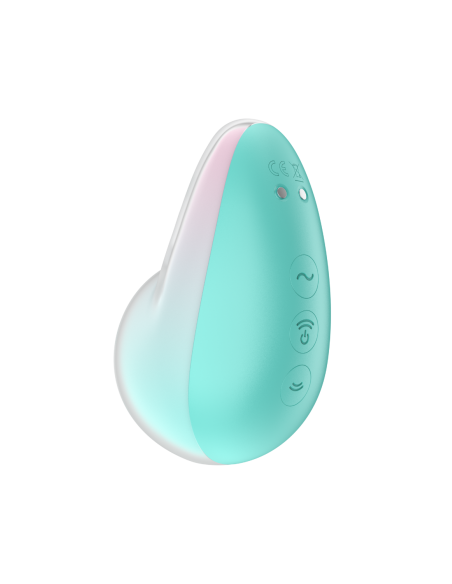 Pixie Dust Satisfyer - CC597837 - Contactloze drukgolf clitorisstimulator met groene en roze USB-vibratie