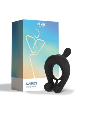 Anillo vibrador Kairos de 3 puntos - Negro