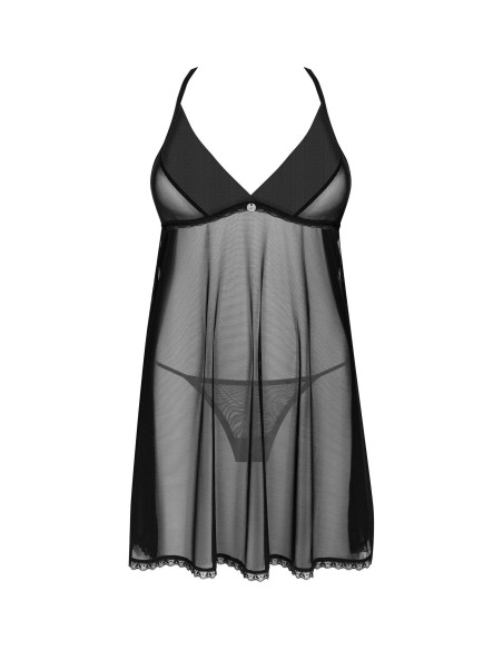 Latinesa babydoll et String - Noire