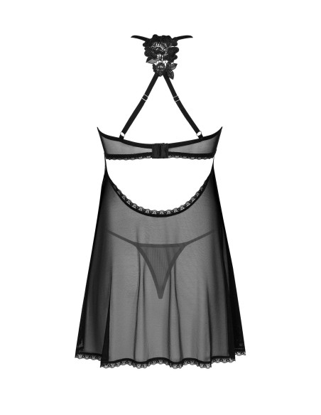 Latinesa babydoll et String - Noire