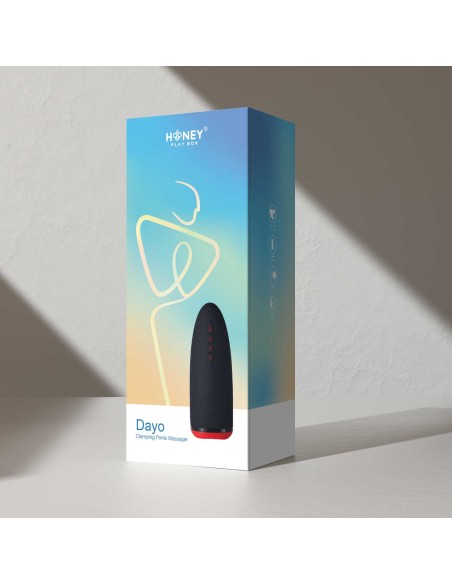 Dayo - Masturbador automático, vibratorio y calefactor - Negro