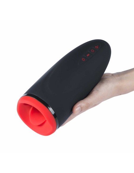Dayo - Masturbador automático, vibratorio y calefactor - Negro