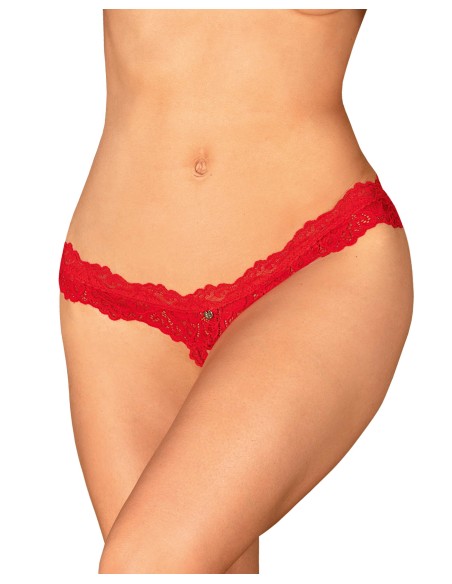 Amor Cherris string ouvert - Rouge