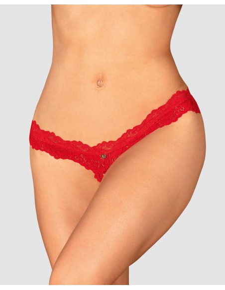 Amor Cherris string ouvert - Rouge