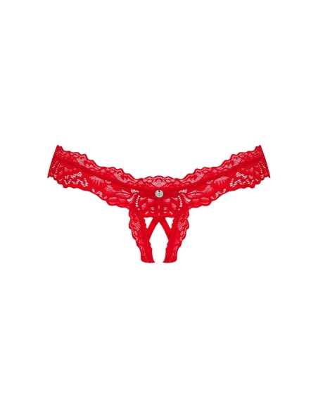 Amor Cherris string ouvert - Rouge