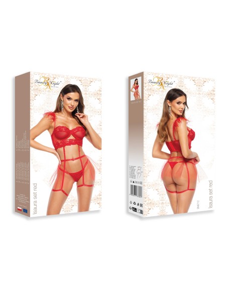 Isaura Juego de 2 piezas - Rojo