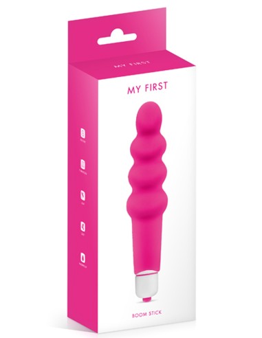 Roze siliconen ijsvibrator 7 snelheden waterproof - CC5740040050