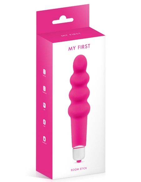 Roze siliconen ijsvibrator 7 snelheden waterproof - CC5740040050