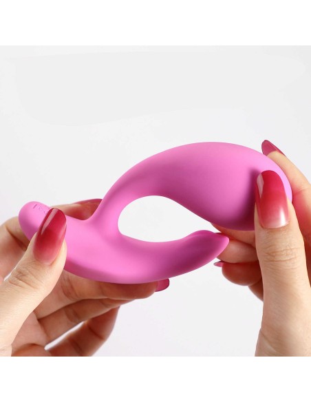 Vibrador Oly 2 con presión y aplicación controlables por voz Rosa