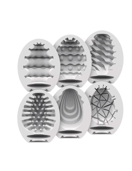 Caja de 6 huevos masturbadores Satisfyer - CC597771