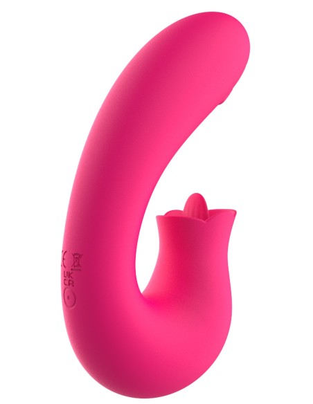 Kali roze 2 in 1 G-spot vibrator en USB clitoris stimulator - WS-NV085