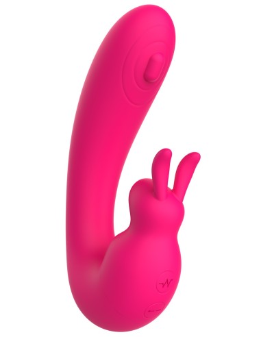 Vibrador 2 en 1 Punto G y Punto C USB Kala rosa - WS-NV084